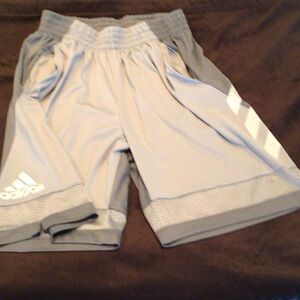 Adidas Light Gray Athletic Men's Shorts